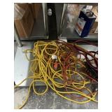 ASSORTED PIECES - 3- EXTENSION CORDS / 1- JUMPER C