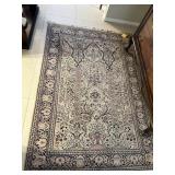 PINK & BLACK ORIENTAL RUG - COUNTRY OF ORIGIN TURK
