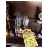ROSE DECORATED SHOT GLASSES