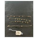 ASSORTED BRACELETS / ANKLETS