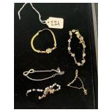 ASSORTED BRACELETS / ANKLETS