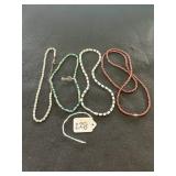 ASSORTED BEADED NECKLACES