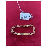 GOLD COLOR ID BRACELET