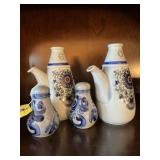 ASSORTED - SALT & PEPPER SHAKERS / OIL & VINEGAR D