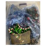LOT ASSORTED CHRISTMAS TREES & DECOR