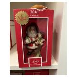 ASSORTED LENOX SANTA ORNAMENTS
