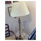 GOLD FLOOR LAMP WITH CREAM SHADE