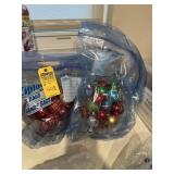 BAGS ORNAMENTS WITH GLASS BOWLS