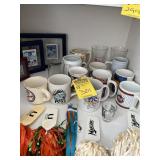 ASSORTED MUGS & CUPS - MARLINS, YANKEES, METS, ETC