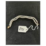 PEARL / 14K GOLD BRACELET