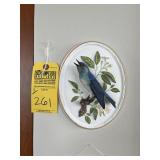 FRANKLIN PORCELAIN WALL ART - THE MOUNTAIN BLUEBIR