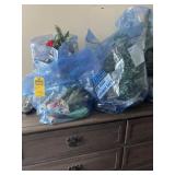 MINI CHRISTMAS TREES WITH DECORATIONS & LIGHTS