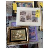 ASSORTED ARTWORK - 2- FRAMED & MATTED - 1- ABSTRAC