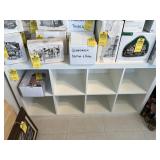 WHITE BOOKSHELF WITH 8 HOLES - 5