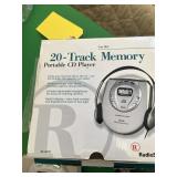 RADIO SHACK 20 TRACK MEMORY PORTABLE CD PLAYER