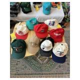 ASSORTED SPORTS HATS - HEAT, PANTHERS, US OPEN, ET