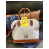 DOONEY & BOURKE PURSE - ZIP ZIP SATCHEL - LIGHT BL