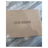 STEVE MADDEN P-CANDID TAN LEATHER ZIP BOOTS - SIZE