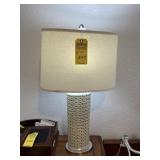 IRIDESCENT BASE LAMPS WITH SHADES