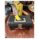 HUSKY TOOL BOX WITH CONTENTS - HAMMERS, HARDWARE,