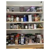 LOT ASSORTED SPICES (CONTENTS OF CABINET)