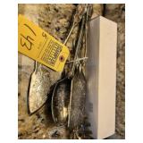 ASSORTED SILVER PLATED SERVING ITEMS