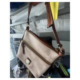 DOONEY & BOURKE PURSE - PINK WITH BROWN TRIM