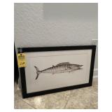 FRAMED PICTURE - FISH - SIGNED RJ BOYLE