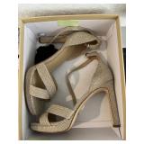 PAIRS SHOES - NINE WEST SILVER PUMPS - SIZE 10 / M