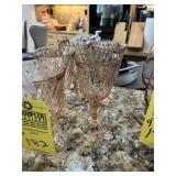 SALMON COLOR STEMWARE