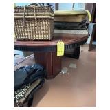 ROUND WOOD TABLE - APPROXIMATELY 48