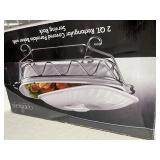 GODINGER 2QT RECTANGULAR COVERED BAKER WITH SERVIN