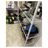 WHITE METRO RACK WITH 4 SHELVES