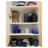 ASSORTED ITEMS - COFFEE CUPS, BOWLS, PLASTIC CUPS,