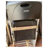 LIFETIME BLACK FOLDING CHAIRS
