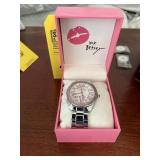 BETSY JOHNSON WATCH - PINK & SILVER