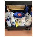 ASSORTED POOL SUPPLIES - CHLORINE TABLETS, CHLORIN