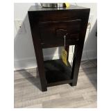 SMALL WOOD END TABLES WITH 1 DRAWER