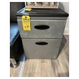 METAL FILE CABINET WITH 2 DRAWERS