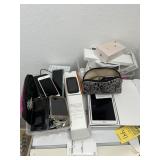 LOT ASSORTED ITEMS - PHONES, APPLE PENCIL, CORDS,