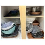 ASSORTED ITEMS - KITCHENWARE, COOKWARE, BAKING ITE