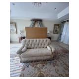 CREAM COLOR LOVESEAT WITH RETRACTABLE SAMSUNG 42