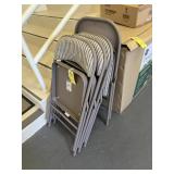 PADDED CLOTH FOLDING CHAIRS