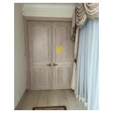SOLID WOOD DOUBLE DOORS -APPROXIMATELY 30