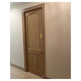 SOLID WOOD POCKET DOOR - APPROXIMATELY 32