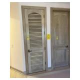 ASSORTED LOUVERED DOORS - APPROXIMATELY 28