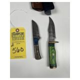ASSORTED HUNTING & SKINNING KNIVES - CUSTOM HANDMA