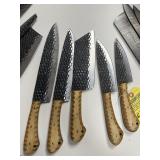 ASSORTED CHEF KNIVES - CUSTOM HANDMADE DAMASCUS ST