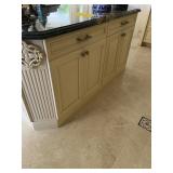 PALM BEACH CABINET CO. ISLAND - CREAM COLOR WITH S