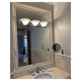 BUILT-IN MIRROR WITH 3 LIGHT FIXTURE - APPROXIMATE